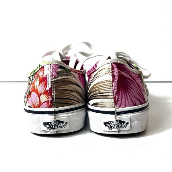 VANS Off The Wall Women's 7 Floral Tropical Print Canvas Sneaker Lace Up Low Top - Picture 9 of 11